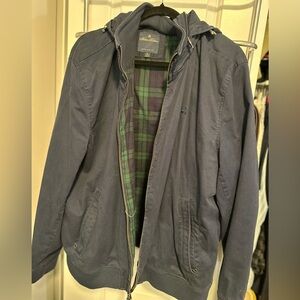 Brooks Brothers Navy Cotton Bomber Jacket XL